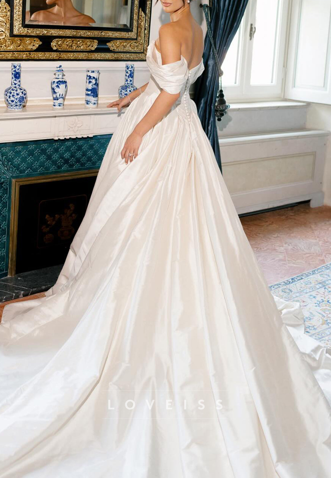 Sweetheart Satin Sleeveless Sleek Corset A-Line Wedding Dress