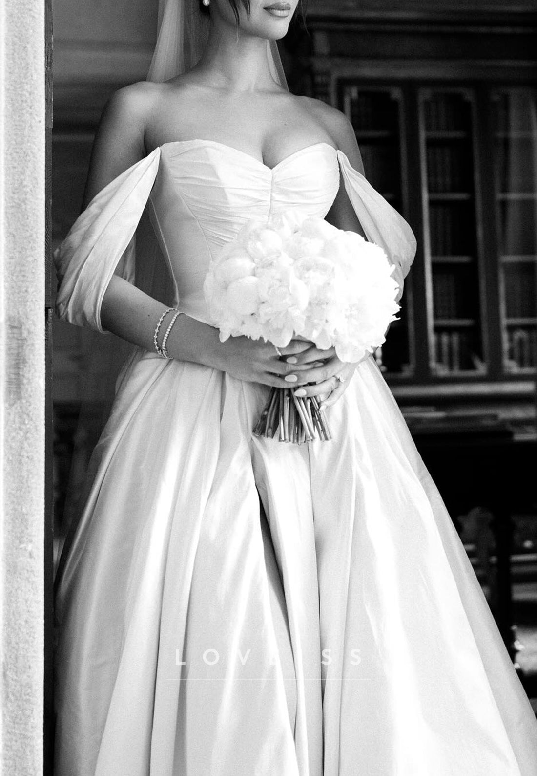 Sweetheart Satin Sleeveless Sleek Corset A-Line Wedding Dress