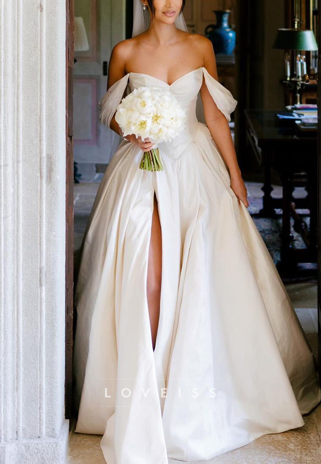Sweetheart Satin Sleeveless Sleek Corset A-Line Wedding Dress