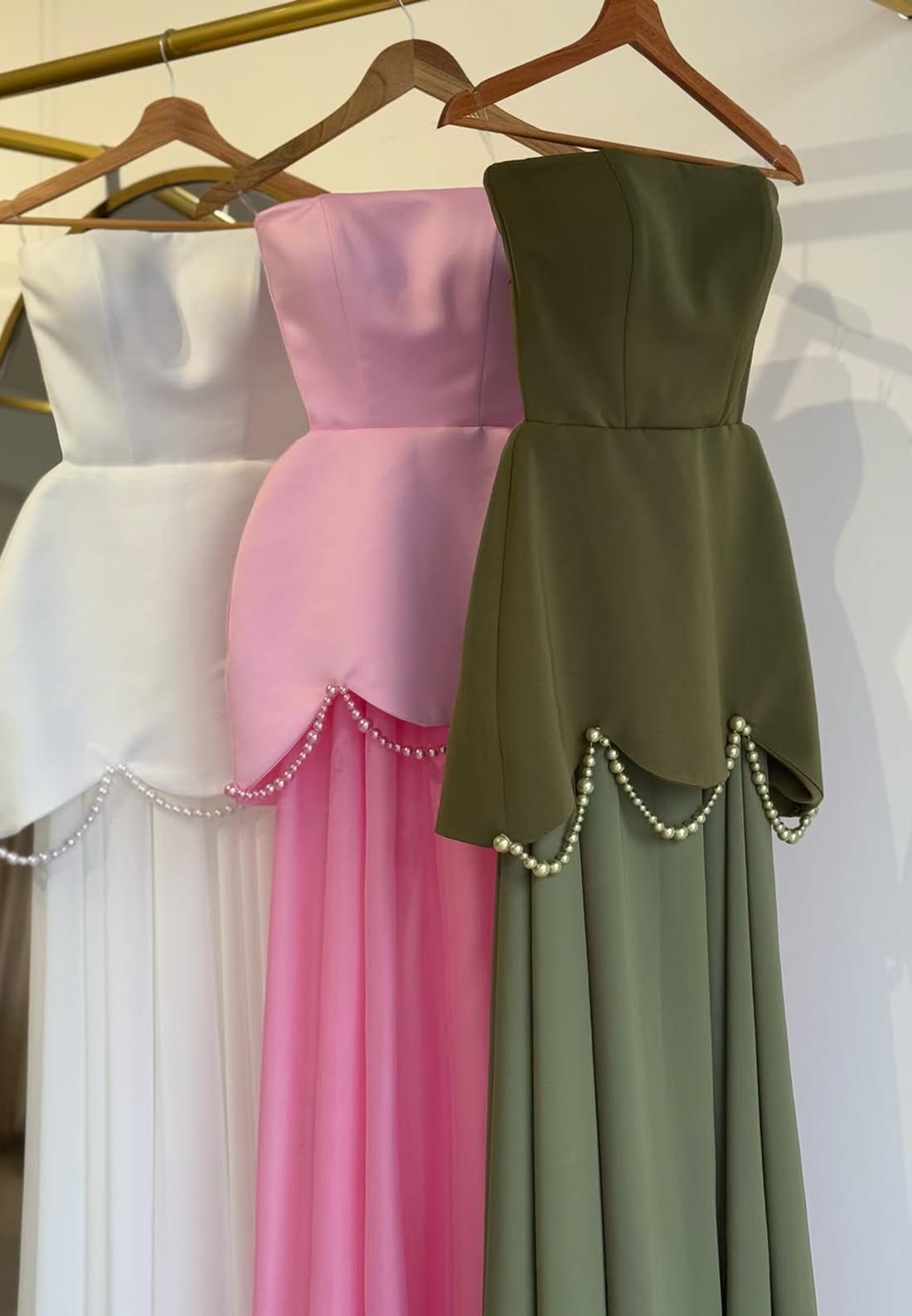 Straight Across Sleeveless A-Line Formal Dresss