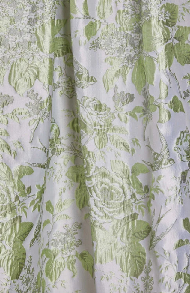 One-Shoulder Floral Column Maxi Dress with Bow
