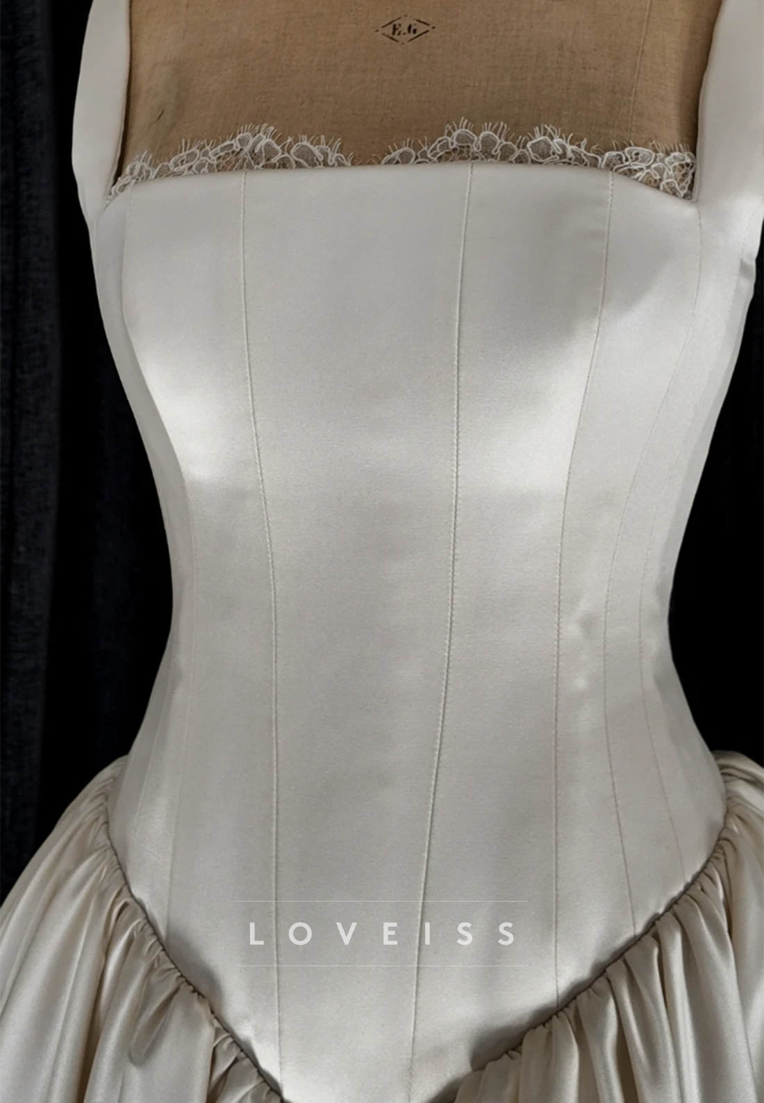 Basque Waist Ball Gown Wedding Dress