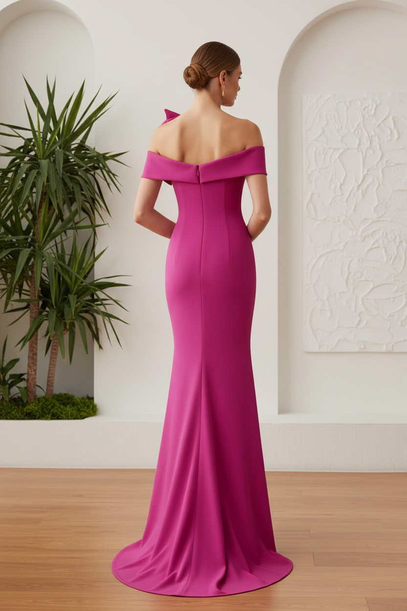 One Shoulder Mermaid Evening Dress