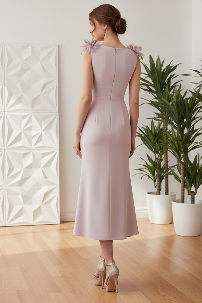 Sweetheart Straps Sheath Wedding Guest Dress