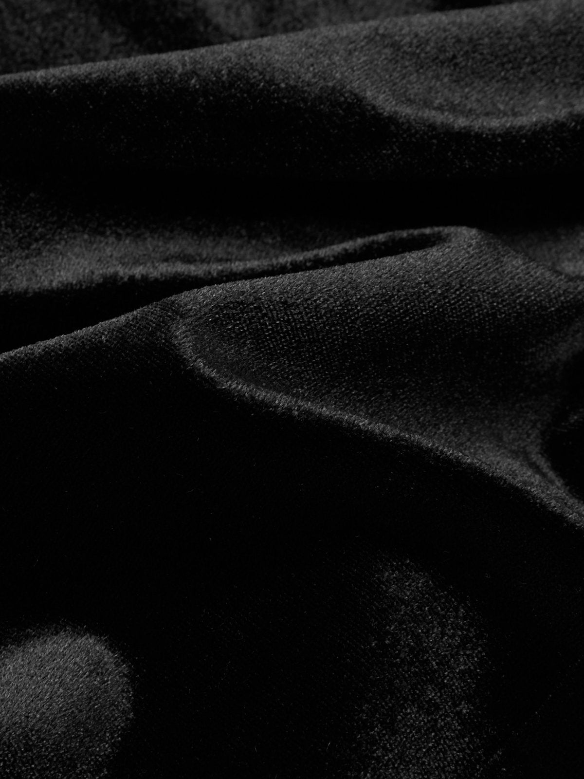 Women Velvet Black Mesh Off The Shoulder Long Sleeve Dressy Jumpsuit With Pockets