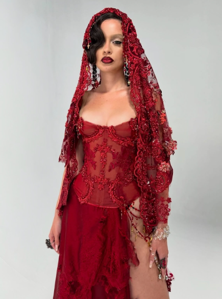 Burgudny Off Shoulder Long Dress Evening Party Dress with Veil
