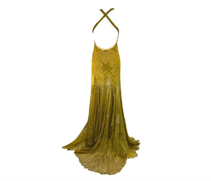 Sexy Mermaid Spaghetti Straps Lace Prom Dress Birthday Outfit