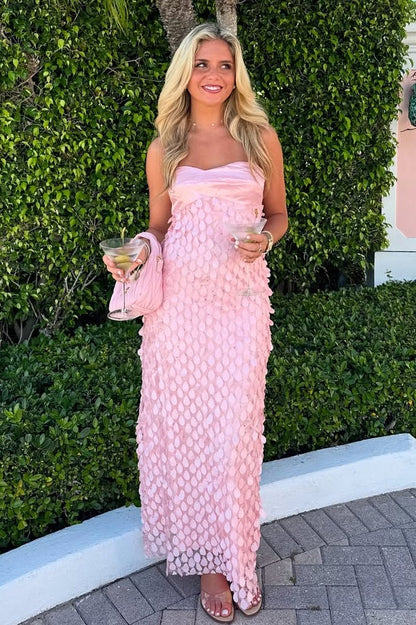 Chic Sheath Sweetheart Blue Long Prom Dress with Sequins