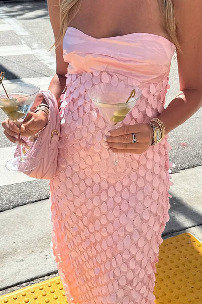 Chic Sheath Sweetheart Blue Long Prom Dress with Sequins