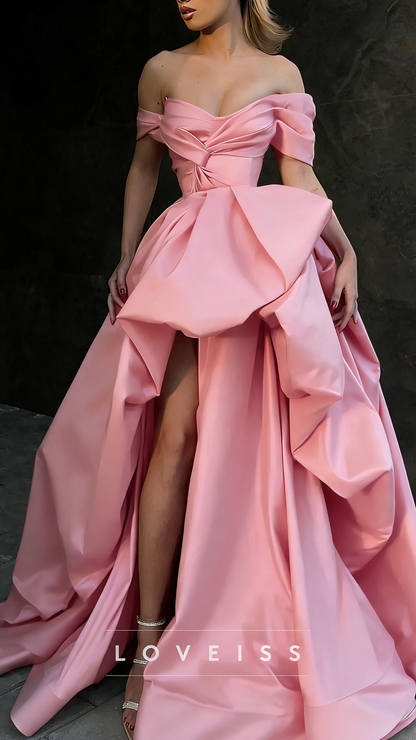 V-Neck Sleeveless Sleek Ball Gown A-Line Prom Dress