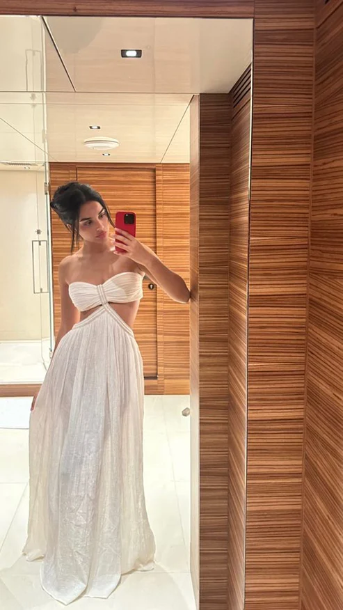 Purple Strapless Cut Out A-Line Long Party Dress