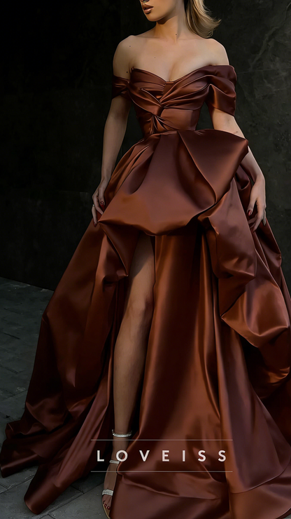 V-Neck Sleeveless Sleek Ball Gown A-Line Prom Dress