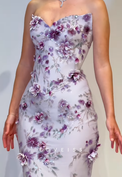V-Neck Appliques Mermaid Prom Dress