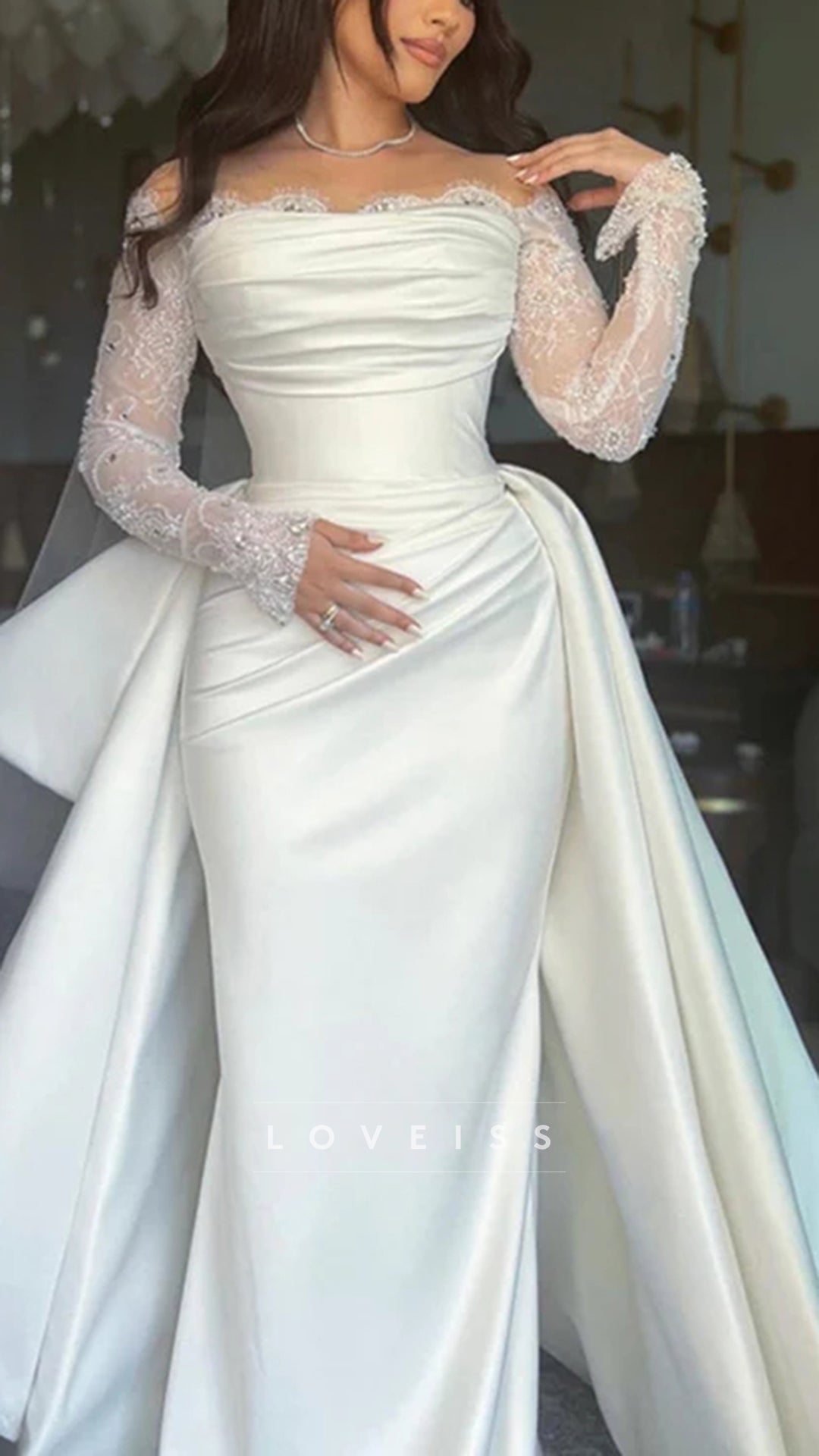 Luxury Lace Appliques Mermaid Wedding Dresses