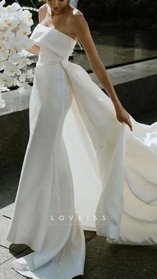 Mermaid Wedding Dresses With Detachable Train