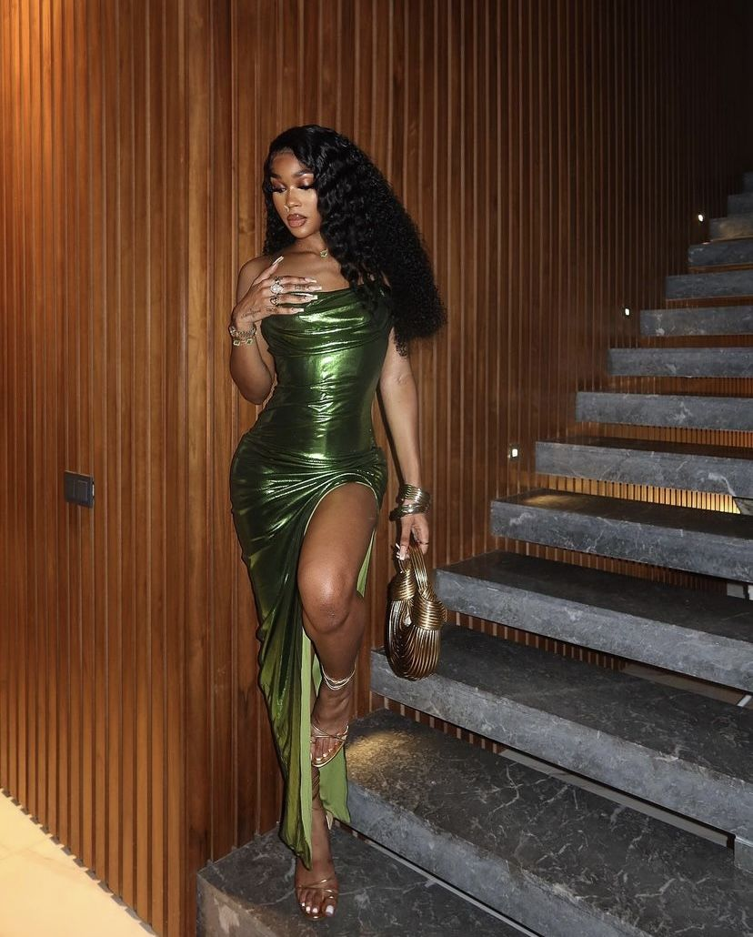 Chic Sheath Evening Dress For Black Girls
