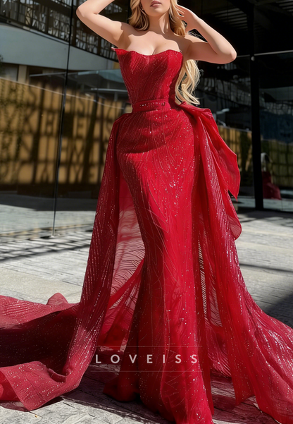 Sweetheart Beaded Embroidery Mermaid Prom Dress