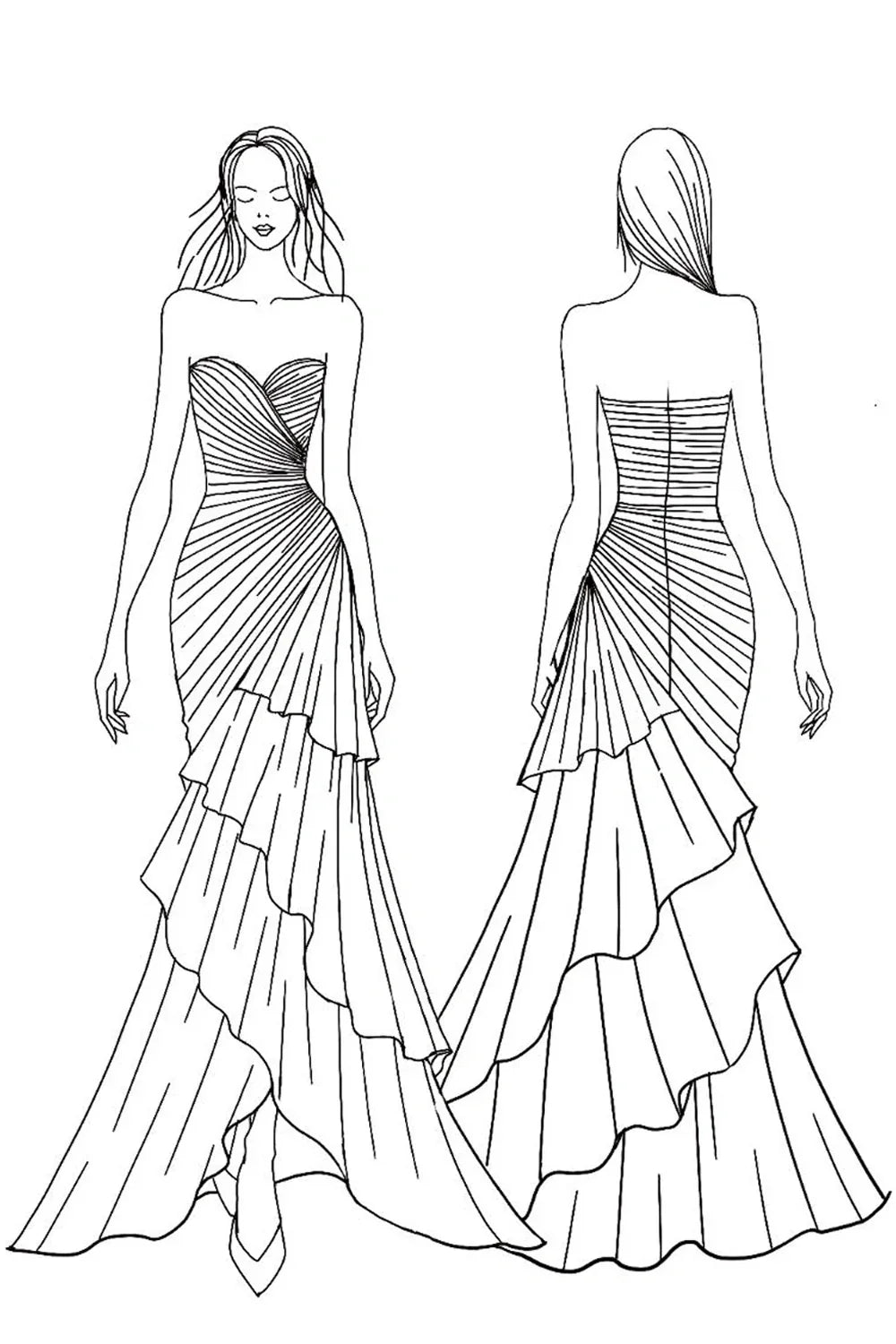 Gorgeous Mermaid Sweetheart Green Long Prom Dress with Ruffles