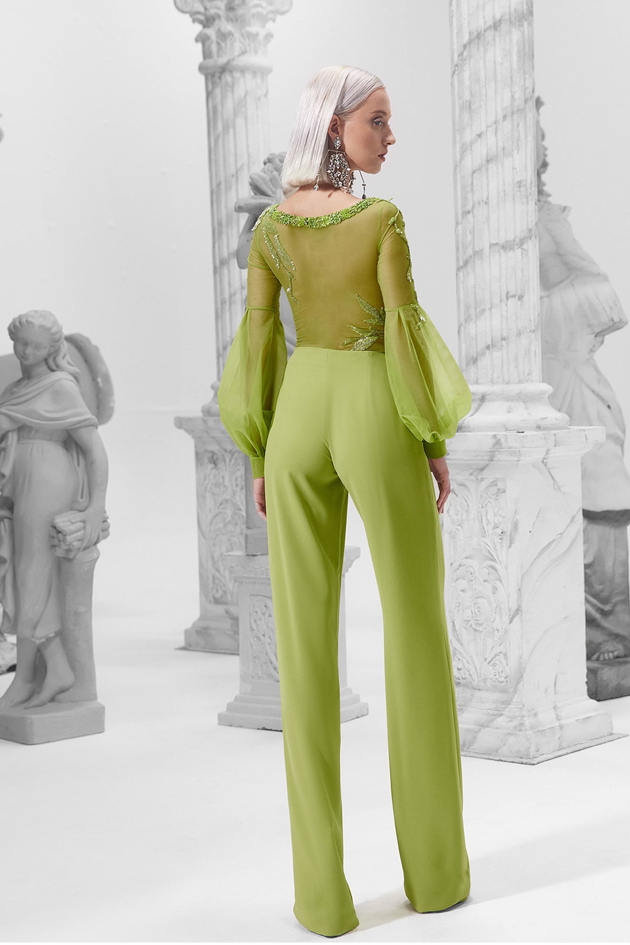 Embellished top with pants