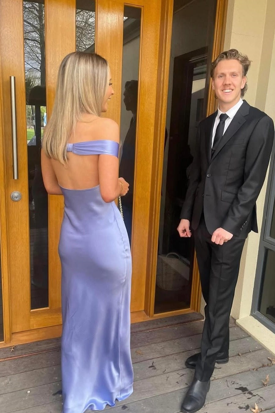 Trendy Mermaid Off the Shoulder Yellow Long Party Dress with Open Back