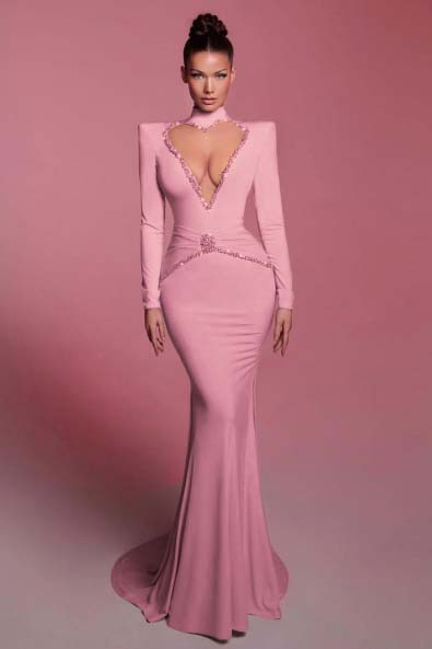 Lussooy Burgundy Gorgeous Off-The-Shoulder Mermaid Evening Dress Split With Beadings