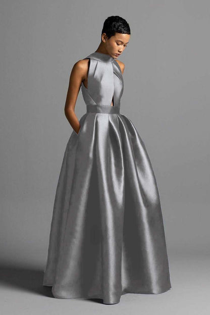 Lussooy Blushing Pink Glamorous Sequins Off the Shoulder Ruffles Prom Dress with Split