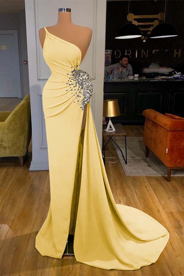 Lussooy Stunning Sleeveless Dark Green Sweetheart Long Prom Dress with Split