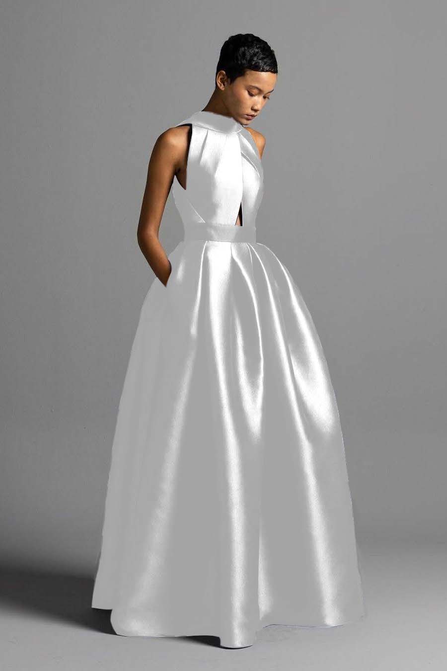 Lussooy Blushing Pink Glamorous Sequins Off the Shoulder Ruffles Prom Dress with Split