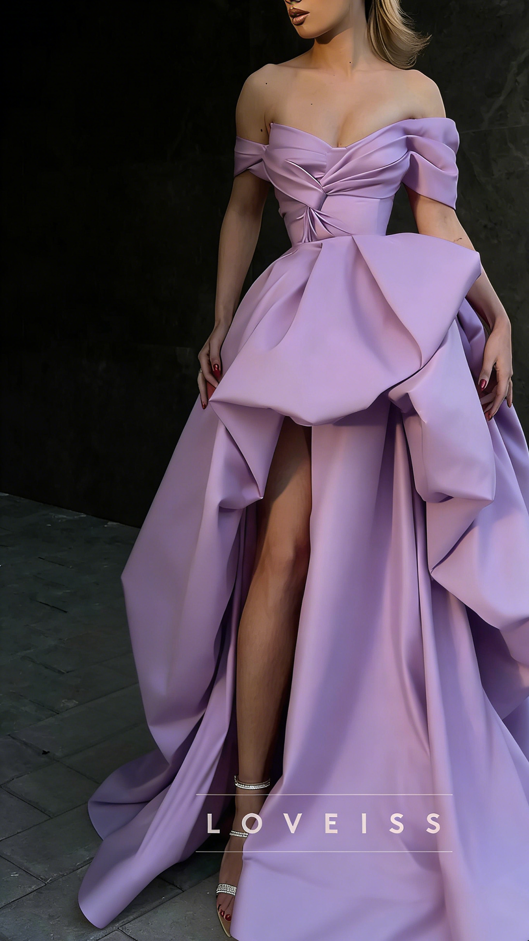 V-Neck Sleeveless Sleek Ball Gown A-Line Prom Dress