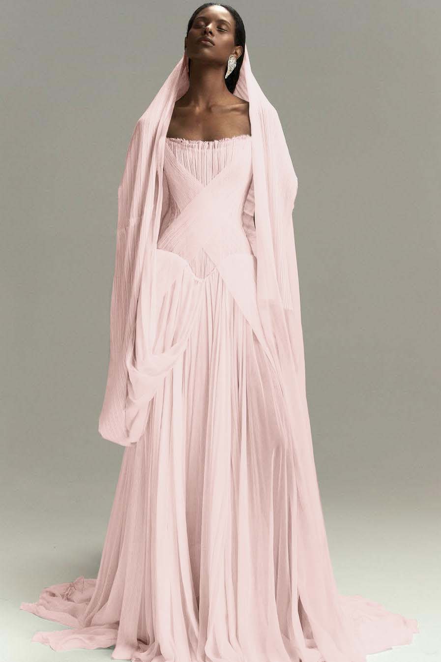 Lussooy Purple Simple Split Mermaid Strapless Prom Dress