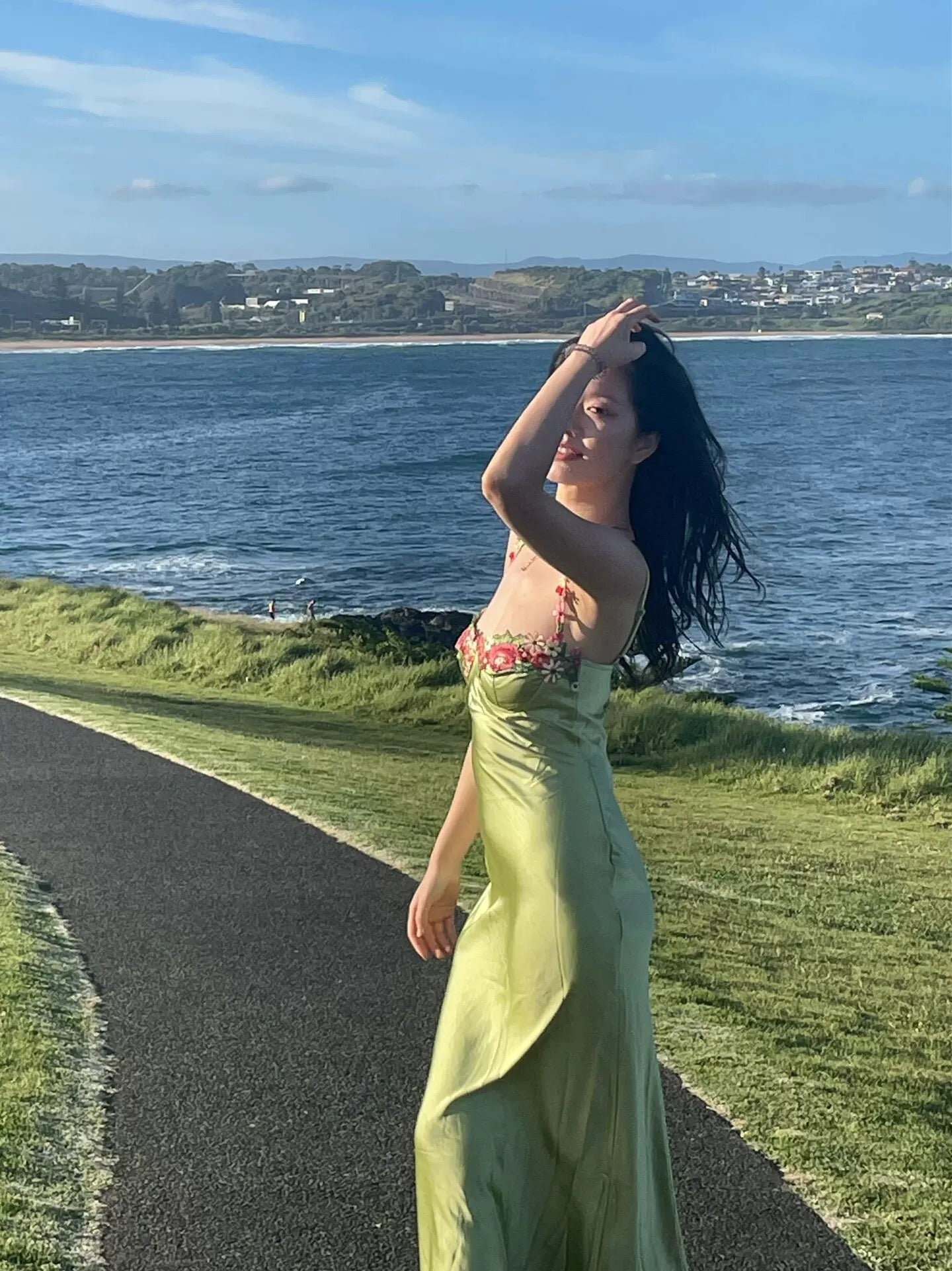 Vintage Mermaid Straps Birthday Party Dresses Ankle Length Bud Green Prom Dresses