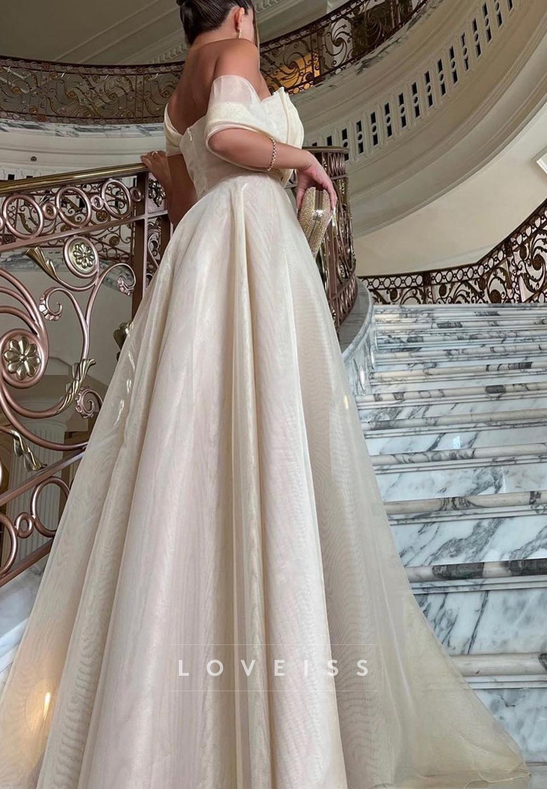 Asymmetrical Sleeveless Tulle Pleated A-Line Formal Dress