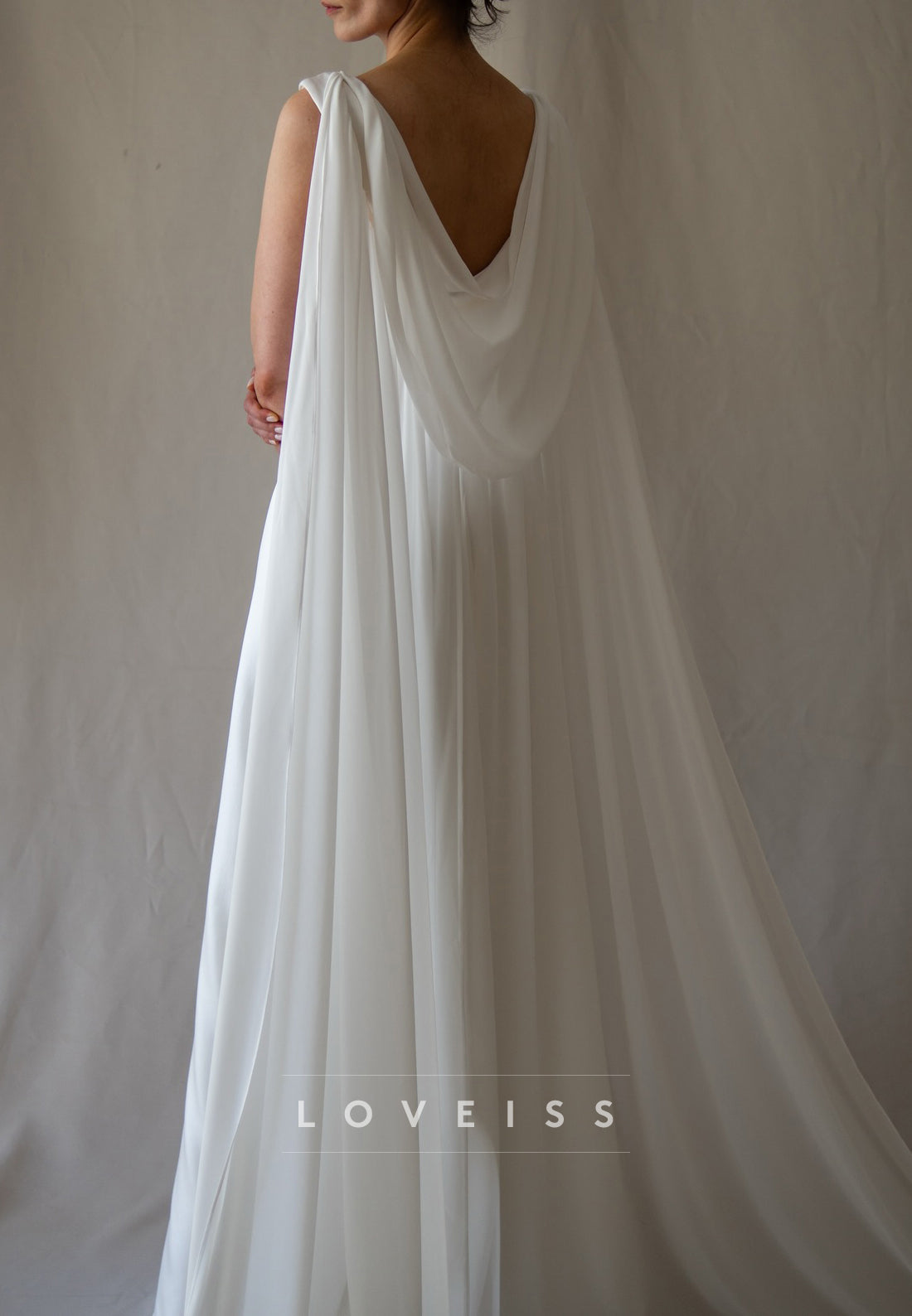 Bateau Sleeveless Sleek A-Line Elegant Wedding Dress