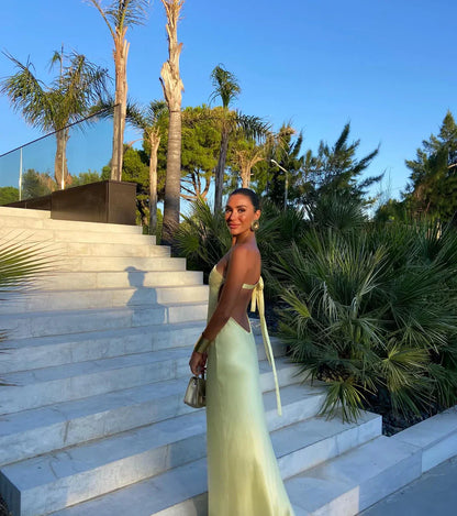 One Shoulder Sleeveless Sheath Formal Dress