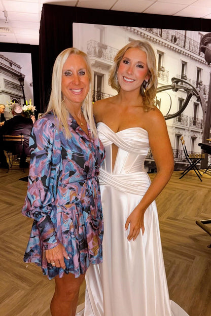 Sweetheart Pink Keyhole A-lin Long Prom Dress