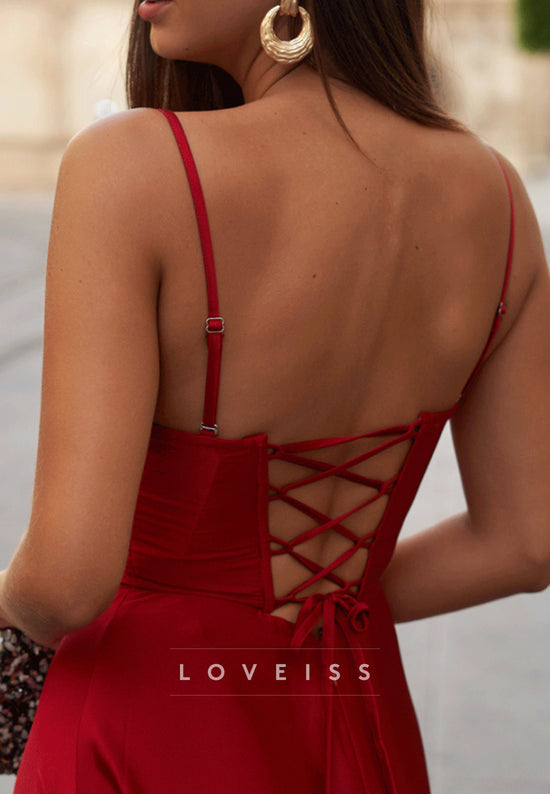 Sweetheart Sleeveless Pleated A-Line Prom Dress main image 1