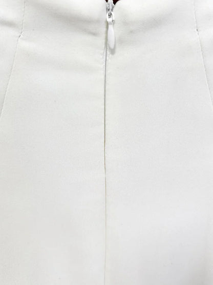 Cape Long Sleeve Embellished Maxi Dress White