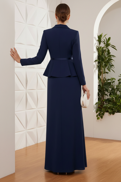 V-Neck Stretch Satin Mother Of The Bride Dresses With 3D Flowe