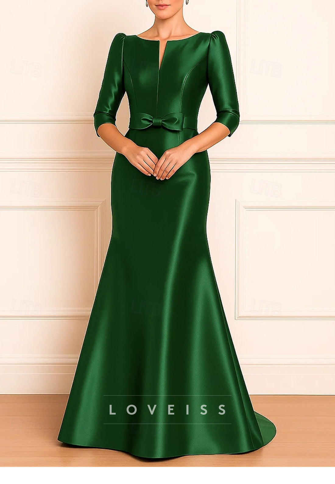 Mermaid  Floor Length Evening Gown Elegant Celebrity