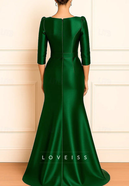 Mermaid  Floor Length Evening Gown Elegant Celebrity