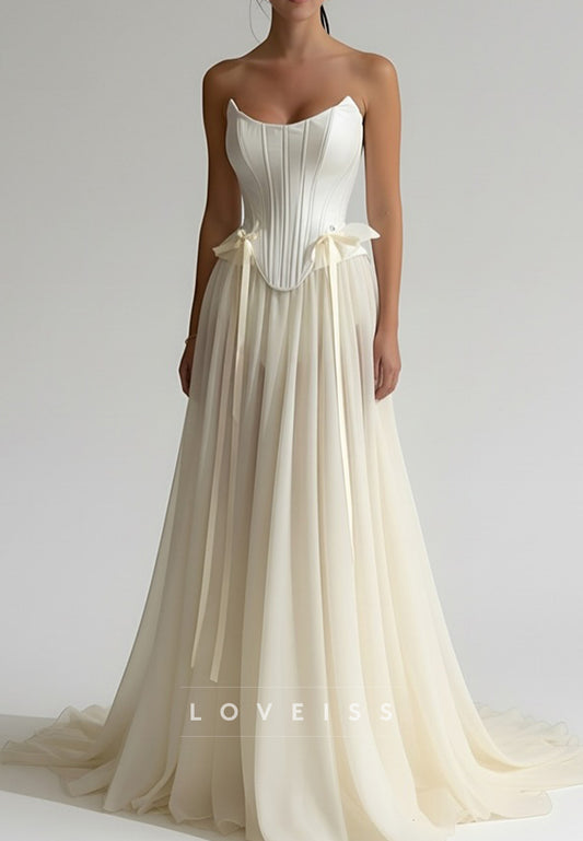 Off-Shoulder Corset Sleeveless Pleated A-Line Prom Dress