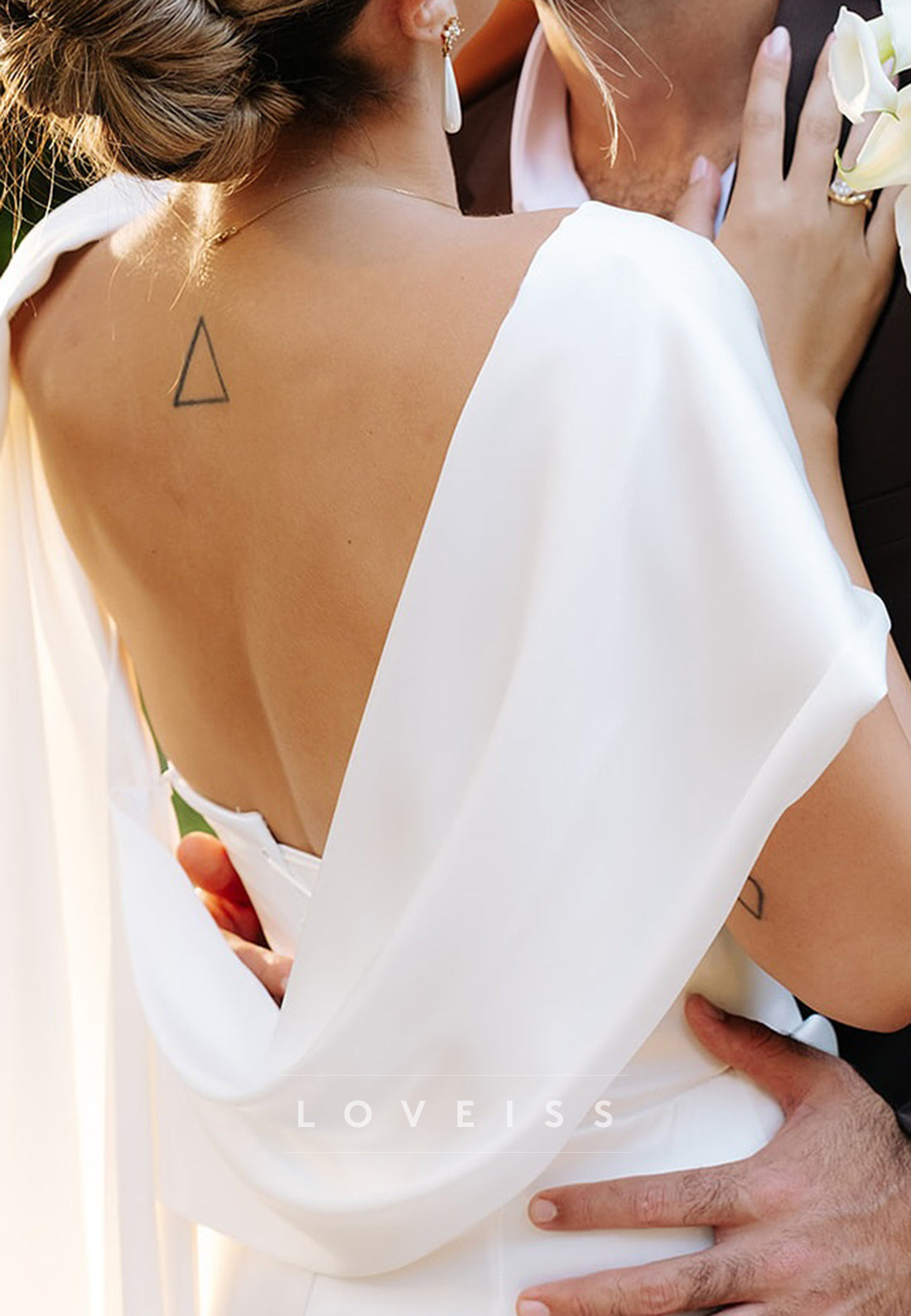 Scoop Corset Sleeveless Mermaid Wedding Dress