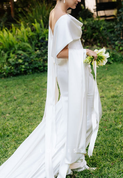Scoop Corset Sleeveless Mermaid Wedding Dress