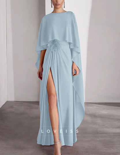 Solid Color Chiffon Maxi Dress