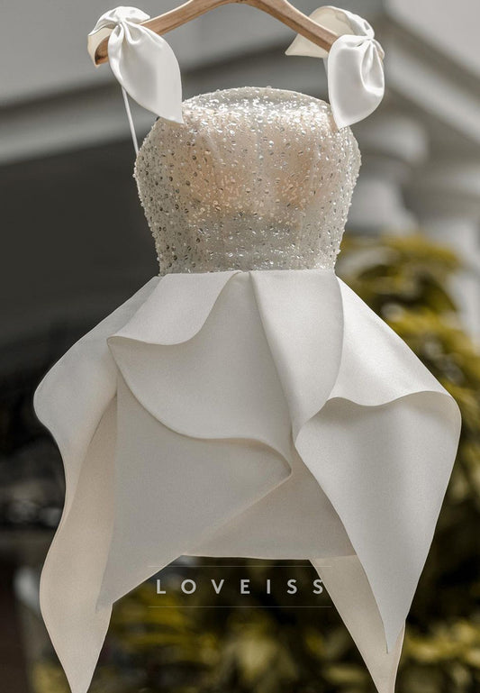 Square Sequins Sparkly A-Line Short  Party Homecoming Dress