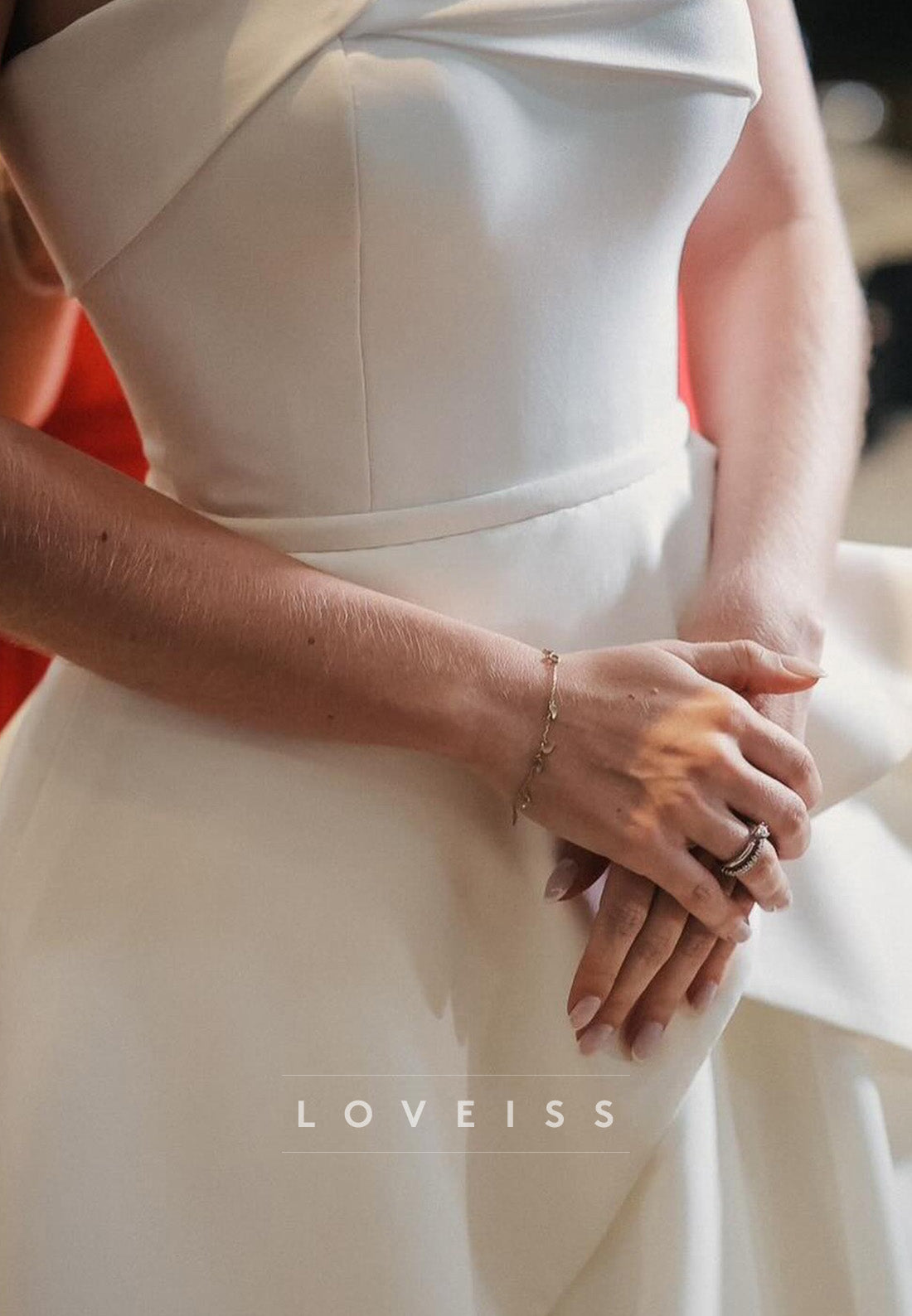 Straight Across Sleeveless A-Line Classic Weding Dress