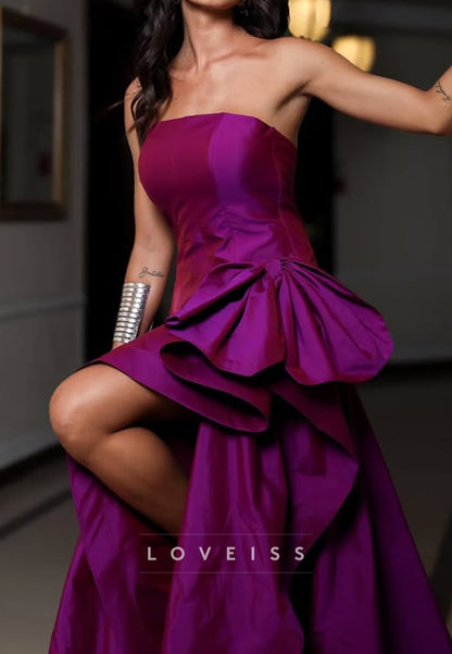 Straight Across Sleeveless Pleated A-Line Prom Dress