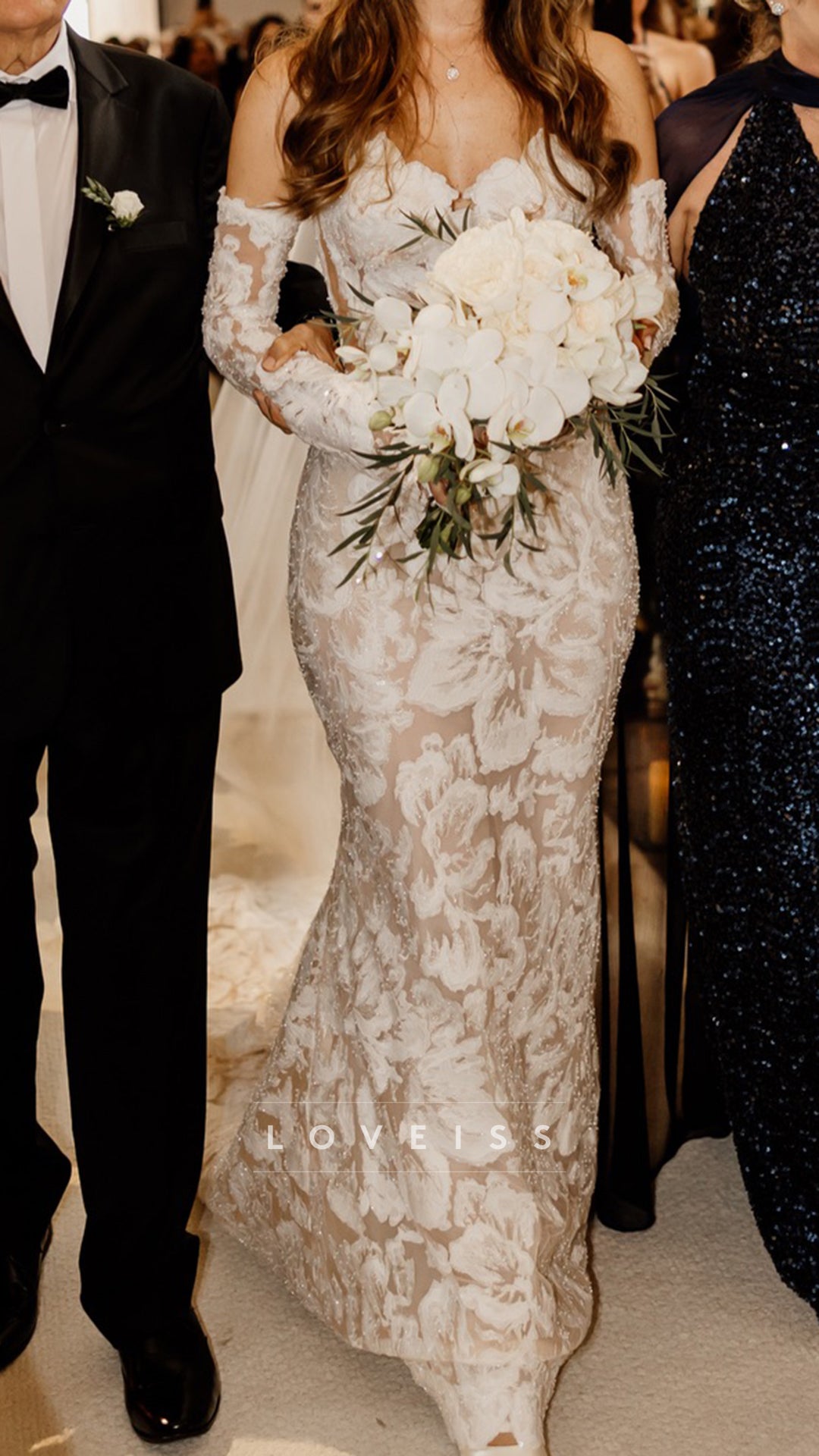 Sweetheart Appliques Mermaid Wedding Dress