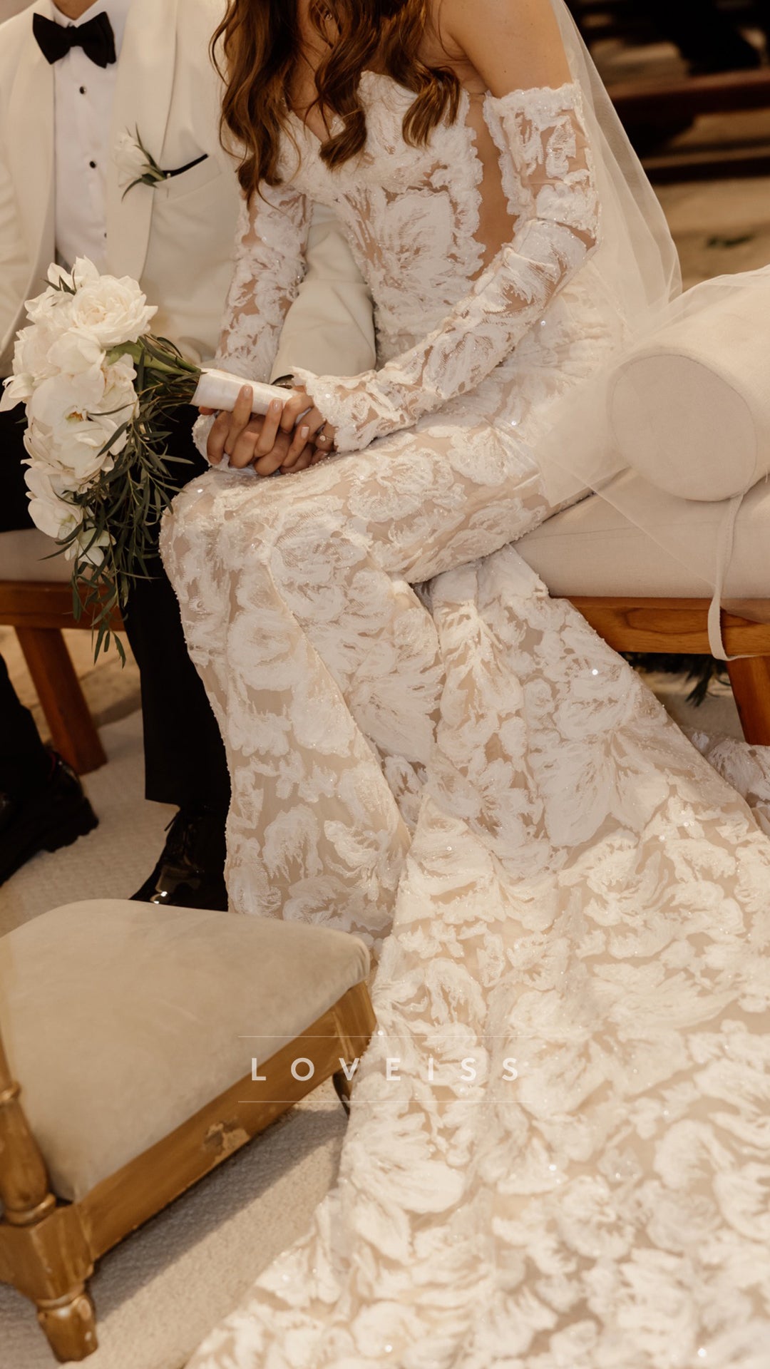 Sweetheart Appliques Mermaid Wedding Dress