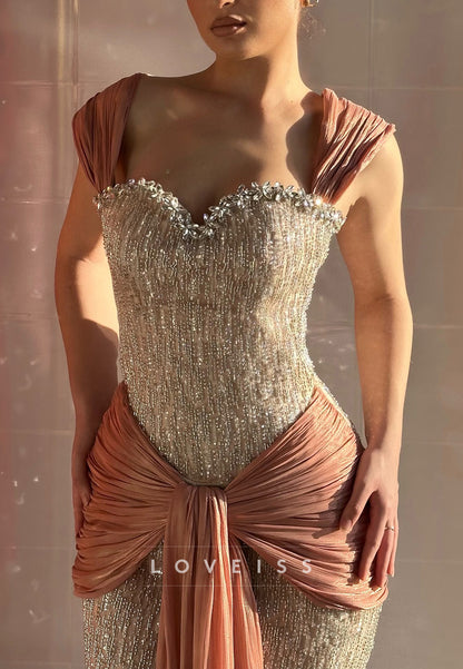 Sweetheart Sequins Beaded Sparkly Mermaid Prom Dress